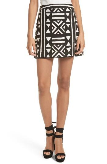 Women's Alice + Olivia Riley A-line Skirt - Black