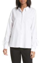 Women's Tibi Dolman Sateen Poplin Shirt - White