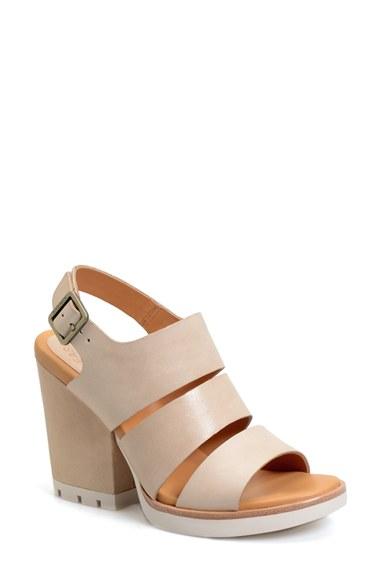 Women's Kork-ease 'lenny' Block Heel Sandal M - Ivory