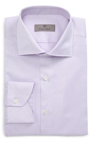 Men's Canali Fit Dress Shirt, Size 15 - Pink