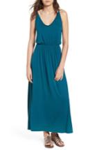 Women's Bp. V-neck Maxi Dress, Size - Blue/green