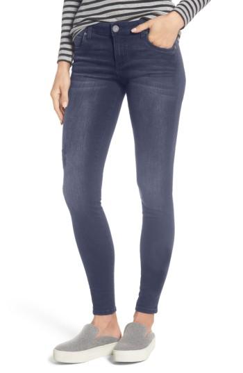 Women's Kut From The Kloth Mia Embroidered Skinny Jeans - Blue