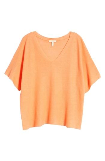 Women's Eileen Fisher V-neck Organic Linen Top