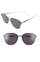 Men's Dior Homme 55mm Wire Sunglasses - Metallic Silver/ Blue