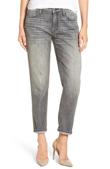 Women's Current/elliott 'the Fling' Boyfriend Jeans - Black