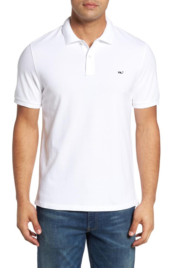 Men's Vineyard Vines Regular Fit Pique Polo - White