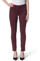 Petite Women's Nydj Ami Colored Stretch Skinny Jeans P - Burgundy