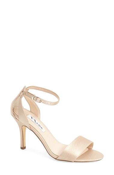 Women's Nina 'venetia' Ankle Strap Sandal M - Beige