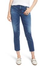 Women's Ag The Isabelle High Waist Ankle Straight Leg Jeans - Blue