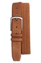 Men's Mezlan Fuji Suede Belt - Tan