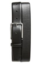 Men's Boss Hugo Boss Calis Embossed Leather Belt - Black