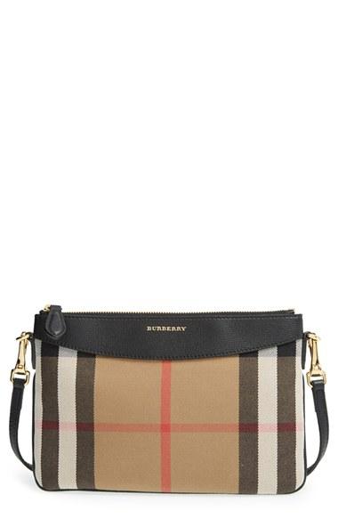 Burberry 'peyton - House Check' Crossbody Bag - Black