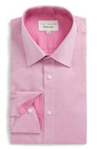 Men's Ted Baker London Lavindr Endurance Trim Fit Solid Dress Shirt .5 32/33 - Pink