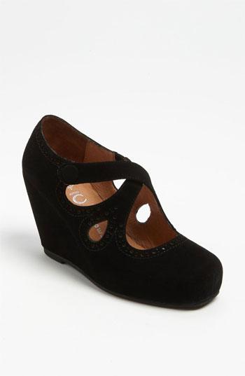 Jeffrey Campbell  Leigh  Wedge Black Suede 6 M