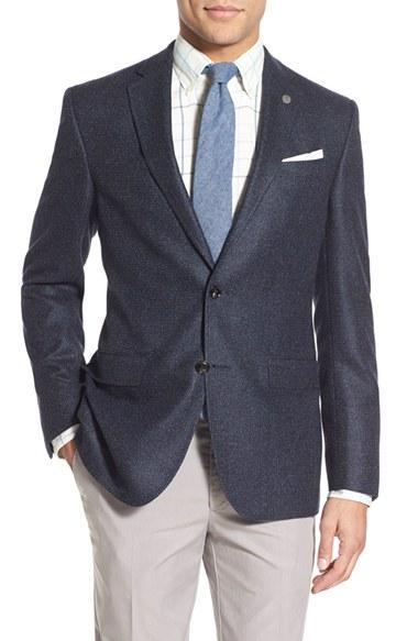 Men's Ted Baker London Trim Fit Wool Blazer R - Blue