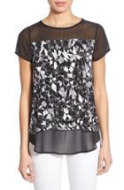 Women's Vince Camuto Mixed Media Top