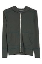 Men's Wings + Horns Slub Full Zip Hoodie, Size - Green