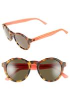 Women's Electric 'reprise' 50mm Round Sunglasses - Matte Coral Tortoise/ Grey