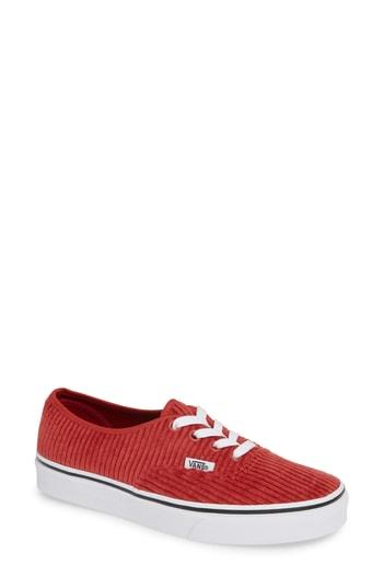 Women's Vans Ua Authentic Design Assembly Sneaker M - Red