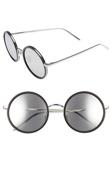 Women's Linda Farrow 51mm Round Sunglasses -