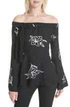 Women's Derek Lam 10 Crosby Off The Shoulder Top - Black