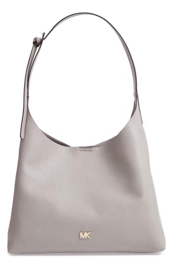 Michael Michael Kors Medium Leather Hobo - Grey