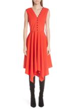 Women's Adeam Sleeveless Handkerchief Hem Dress - Red