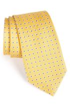 Men's Nordstrom Men's Shop Halo Dot Silk Tie, Size - Yellow