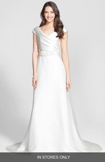 Women's Jesus Peiro Embellished Waist Draped Satin Dress
