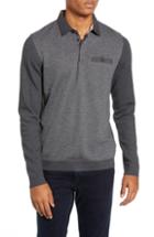 Men's Ted Baker London Friend Slim Fit Long Sleeve Polo (s) - Grey