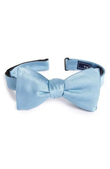 Men's The Tie Bar Silk Solid Bow Tie, Size - Blue (online Only)