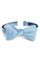 Men's The Tie Bar Silk Solid Bow Tie, Size - Blue (online Only)