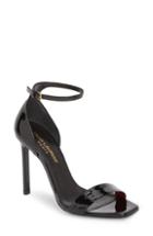 Women's Saint Laurent Amber Ankle Strap Sandal .5us / 36.5eu - Black