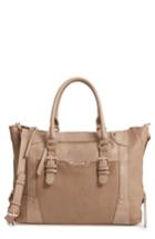 Sole Society 'susan' Winged Faux Leather Tote - Brown