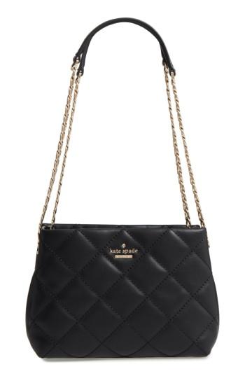 Kate Spade New York Emerson Place - Jenia Quilted Leather Shoulder Bag - Black