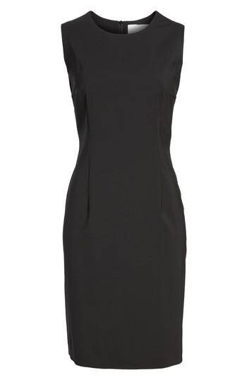 Women's Boss Dirusa Tropical Stretch Wool Dress - Black