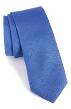 Men's Nordstrom Men's Shop 'grenadine Solid' Silk Tie, Size - Blue
