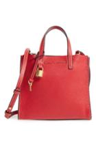 Marc Jacobs The Grind Mini Colorblock Leather Tote - Red