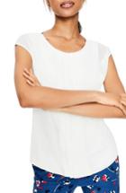 Women's Boden Pleated Front Top