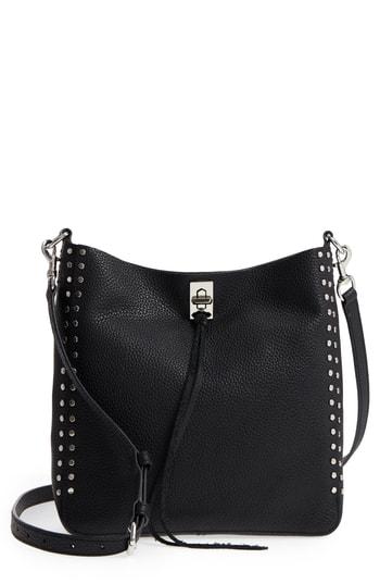 Rebecca Minkoff Small Darren Leather Feed Bag - Black