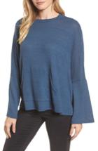 Women's Caslon Cozy Split Back Pullover - Blue/green