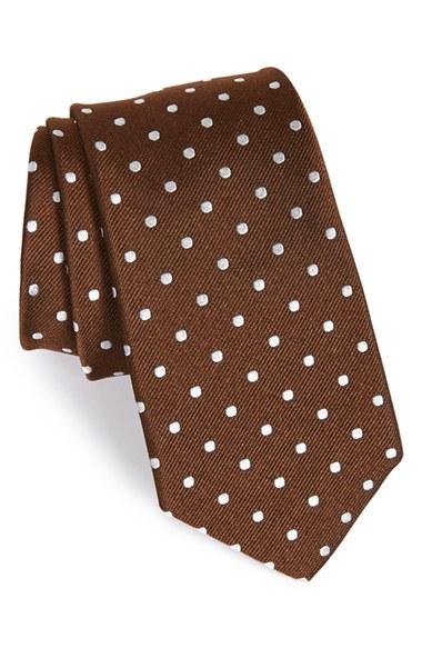 Men's Gitman Polka Dot Silk Tie