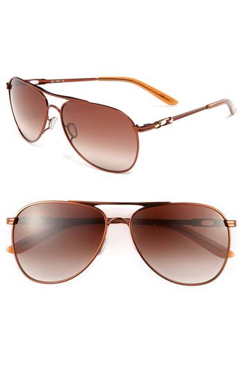 Oakley 60mm Gradient Lens Aviator Sunglasses