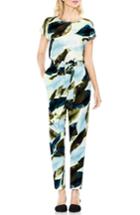 Women's Vince Camuto Breezy Leaves Belted Jumpsuit - White