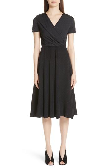 Women's Max Mara Sandalo Polka Dot Silk Dress Us / 36 It - Black
