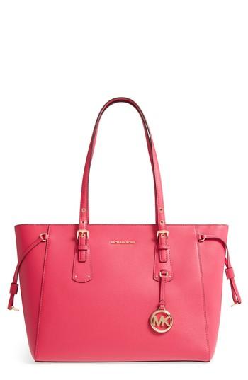 Michael Michael Kors Voyager Leather Tote - Pink