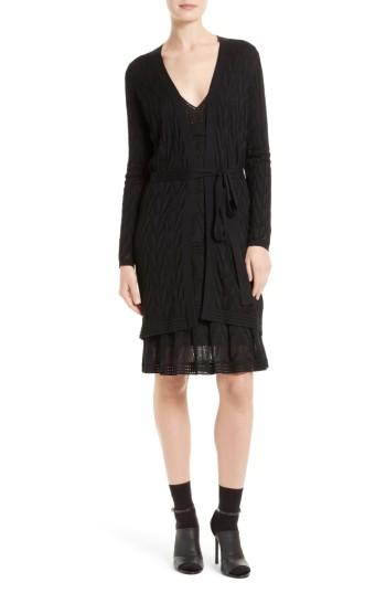 Women's M Missoni Long Belted Cardigan