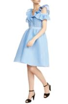 Women's Maje Reglissebleu Cold Shoulder Fit & Flare Dress - Blue