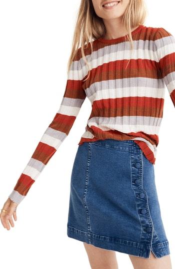 Women's Madewell Clarkwell Pullover Sweater, Size - Orange