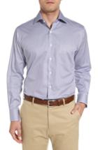 Men's Peter Millar Geometric Horizon Sport Shirt - Red